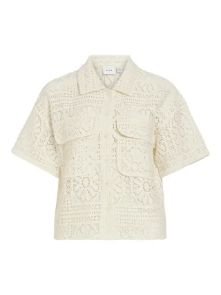VILA - VIMERINDA 2/4 SHIRT/VOL/2 Birch - Gr. - L