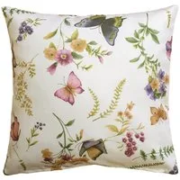 matches21 HOME & HOBBY Kissenbezüge Kissen-Bezug Schmetterlinge Textil bunt 40x40 cm, (1 Stück), Wohnzimmer Kissen-Hülle als Deko-Kissen Zier-Kissen Sofa-Kissen