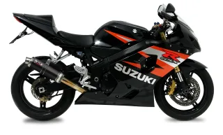 Sport Auspuff MIVV GP Steel Black für Suzuki GSX-R 600 / 750 Bj. 2004-2005 Typ:WVB2/WVB3 K4 K5 +ABE