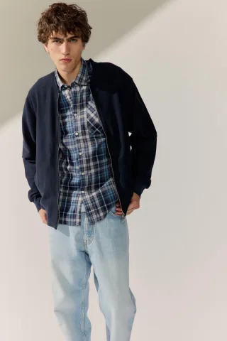 BASEFIELD - Zip Sweat Cardigan night blue - Gr. - XL