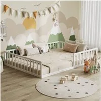 VitaliSpa® Kinderbett Minno, Weiß, 205 x 145 cm ohne Matratze (1-tlg)