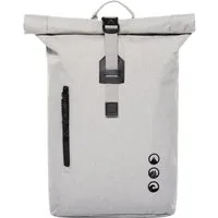 SONS OF ALOHA Rucksack RollTop Rucksack Damen schön flach extra Laptop-Hülle, City-Rucksack dünn als Fahrrad-Rucksack, Daypack für Damen, off-white