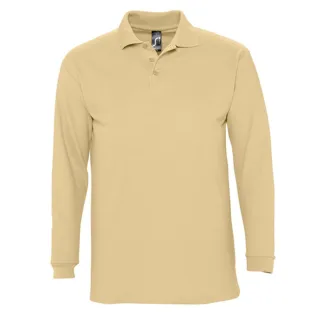 SOLS - "Winter II" Poloshirt für Herren/Damen Unisex Langärmlig (Sand)
