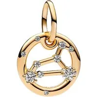 Pandora Charm Sternzeichen SHINE-762725C01, Zirkonia, Sternzeichen, Löwe, Vergoldet