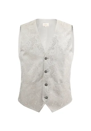 Sterlington - Weste Paisley h-beige - Gr. - 52