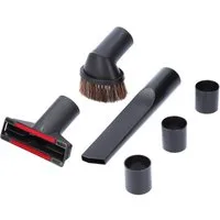 McFilter Staubsaugerdüsen-Set 6-teilig passend für Siemens VSQ5X1230 Q5.0 Extreme Silence Power, (6-tlg), enthält 1x Polsterdüse, 1x Fugendüse, 1x Möbelpinsel, inkl. Adapter