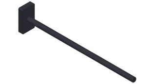 Giese Handtuchhalter starr schwarz matt, 21051-14 21051-14