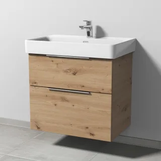 Sanipa 3way Waschtischunterbau zu Laufen Pro S Waschtisch mit 2 Auszügen, Eiche Natural-Touch UM76885