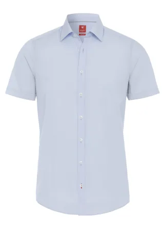 pure - PURE Hemd City slim fit Halbarm blau - Gr. - L