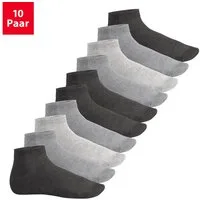Footstar Kurzsocken EVERYDAY! 10 Paar Quarter Socken Kurzsocken Kurze Baumwoll Socken
