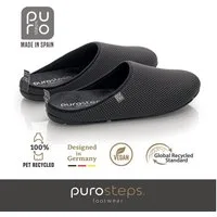 purosteps Casa-Eco Hausschuh Hergestellt aus recycelten PET Flaschen, Handgefertigt, Naturkautschuk
