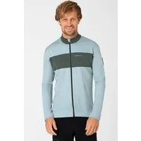 SUPER.NATURAL Radtrikot Merino Fahrradtrikot M GRAVIER LS JERSEY Merino-Materialmix mit reflektierenden Logos