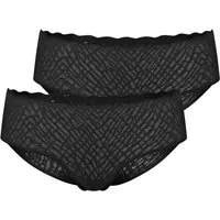 sloggi Slip Zero Feel Bliss Hipster (Set) saumlosen Abschlüsse, Wellenkante, Muster, transparent im 2er Pack