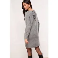 LIPSY Strickkleid Lipsy Strickkleid mit Schleife am Ausschnitt (1-tlg)