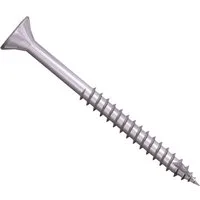 Jet-Fast Spanplattenschraube Universalschrauben Pro Inox 100/200 Stück, (Edelstahl A2, korrosionsbeständig), Schneidspitze und Fräsrippen für Holzverschraubungen