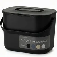 blackswedenhome. Biomülleimer Biomülleimer Küche - 7L - Design Komposteimer mit Innensieb, Geruchsdicht, Modernes Design