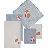 Sterntaler® Badetücher Multipack Frottee FUCHS Filou, Frottee (1-St), Set bestehend aus verschiedenen Handtüchern und Waschhandschuhen.