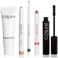 Cosline Cosmetics Schmink-Set Starter-Set, 5-tlg., 5 Produkte, Schminkset für Anfänger, hochwertige Qualität, hautfreundlich