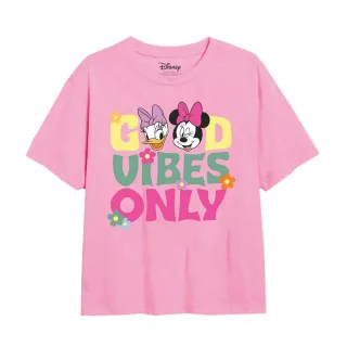 Disney - "Good Vibes Only" T-Shirt für Mädchen (Hellrosa)