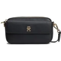 Tommy Hilfiger Umhängetasche TH ICON CAMERA BAG, Damen Clutch, Schultertasche mit goldfarbenem TH-Logo