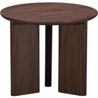 OTTO home Beistelltisch Cassian (1-St), schöne Holzoptik, modernes Fußgestell, Ø50 cm