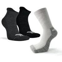 NORDSOX Wandersocken 3er Set verschiedene Längen Premium Merino Wolle für Damen & Herren (3-Paar) Klimaregulierend & sehr weich & atmungsaktiv