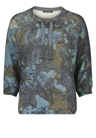 Betty Barclay - Grobstrick-Pullover blau - Gr. - 36