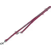 Nobby Hundeleine Führleine "Corda", rot/grau, L-XL