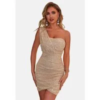 Moda Minx Jerseykleid Short Dress mit wunderschönem Pailletten-Besatz