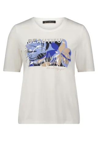 Betty Barclay - Shirt mit grafischem Muster weiß - Gr. - 38