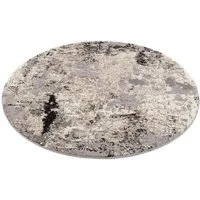 OCI DIE TEPPICHMARKE Teppich JUWEL LIRAY, rund, Höhe: 20 mm, Kurzflor, Wohnzimmer, Marmor Optik, Hoch Tief Effekt