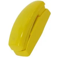 Wickey Spieltelefon - Gelbes Zubehör für Kindebett, Sandkasten, Schaukel & Spielturm, (Realistisches Spielerlebnis mit Hörer-Klick - Fördert Sprache & soziale Fähigkeiten, Ideal als Erweiterung oder Geschenk - Sorgt für lebendige Rollenspiele), extre