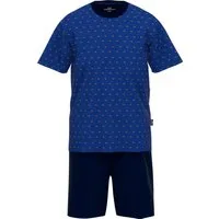 GÖTZBURG Pyjama Herren-Shorty Single-Jersey gemustert