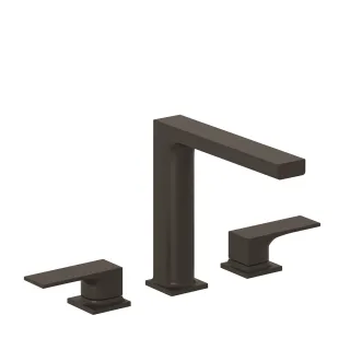 KLUDI-DECUS 3-Loch Waschtischmischer mit Push-Open Ventil mattschwarz 543933975