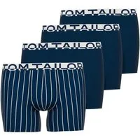 TOM TAILOR Boxershorts Kentucky (4er Pack) weich, bequem, eng, elastisch, Logobund, Baumwollmix