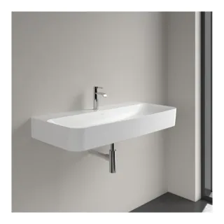 Villeroy und Boch Finion Waschtisch 4168A2RW 1000 x 470 x 165 mm, ohne Überlauf, Stone White CeramicPlus