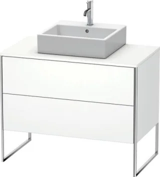 Duravit XSquare Konsolenwaschtischunterbau bodenstehend Weiß Supermatt 1000x548x778 mm - XS492108484 XS492108484