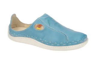 Eject 5846/1.008 Herren Slipper Halbschuhe Blau Blue Naturleder Gummisohle We...
