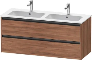 Duravit Ketho.2 Waschtischunterbau wandhängend Nussbaum Matt 1280x480x550 mm - K25266079790000 K25266079790000