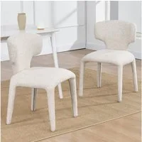 Duhome Esszimmerstuhl (8645), 2er Set, Bouclé-Material, Moderner Stil