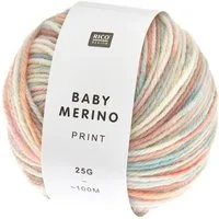 rico Baby Merino Print Häkelwolle, 100 m