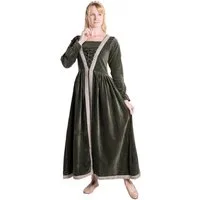 Metamorph Hexen-Kostüm Zauberin Samtkleid grün, Hochwertige und authentische Mittelalterkleidung zu unschlagbar günst