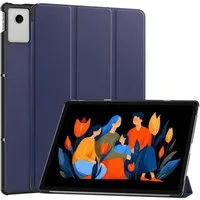 Wigento Tablet-Hülle Wake UP Smart Cover für Lenovo Idea Tab Plus 12.1 Zoll 3folt Blau, 3-Fach Halterung, Kratzfest, Leicht