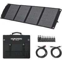 HOMEMORE Faltbares 100W Solarpanel Tragbares Solarmodul Solarladegerät Solarladegerät (für Powerstation Solargenerator Outdoors Camping Wohnmobil Garten)
