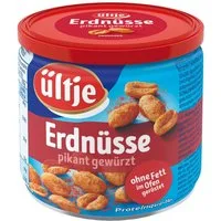 UELTJE Knabberei, Ültje Erdnüsse ohne Fett pikant geröstet mit Paprikawürzung 180g