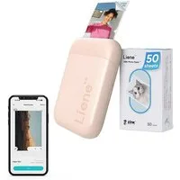 Liene Liene Pearl 2x3 Fotodrucker tragbar Bluetooth Mini Fotodrucker