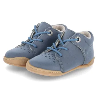 Pepino Halbschuhe TED - Gr. 18 - Blau - Leder