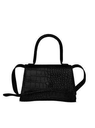 PIECES - PCFALIA CROCO CROSS BODY black