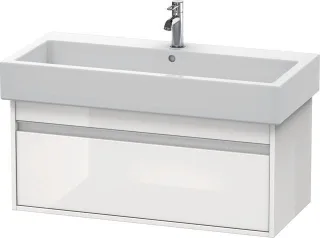 Duravit Ketho Waschtischunterbau wandhängend Weiß Hochglanz 950x440x410 mm - KT668802222 KT668802222