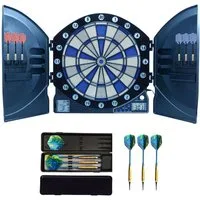 B Best Sporting Dartautomat Dart Set Cambridge Xtra mit 12 Dartpfeilen & 24 Ersatzspitzen, Dartscheibe elektronisch im hochwertigen Set